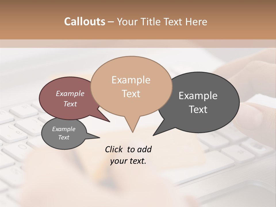 A Person Typing On A Laptop With A Credit Card PowerPoint Template
