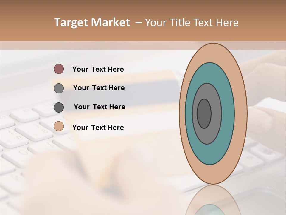 A Person Typing On A Laptop With A Credit Card PowerPoint Template