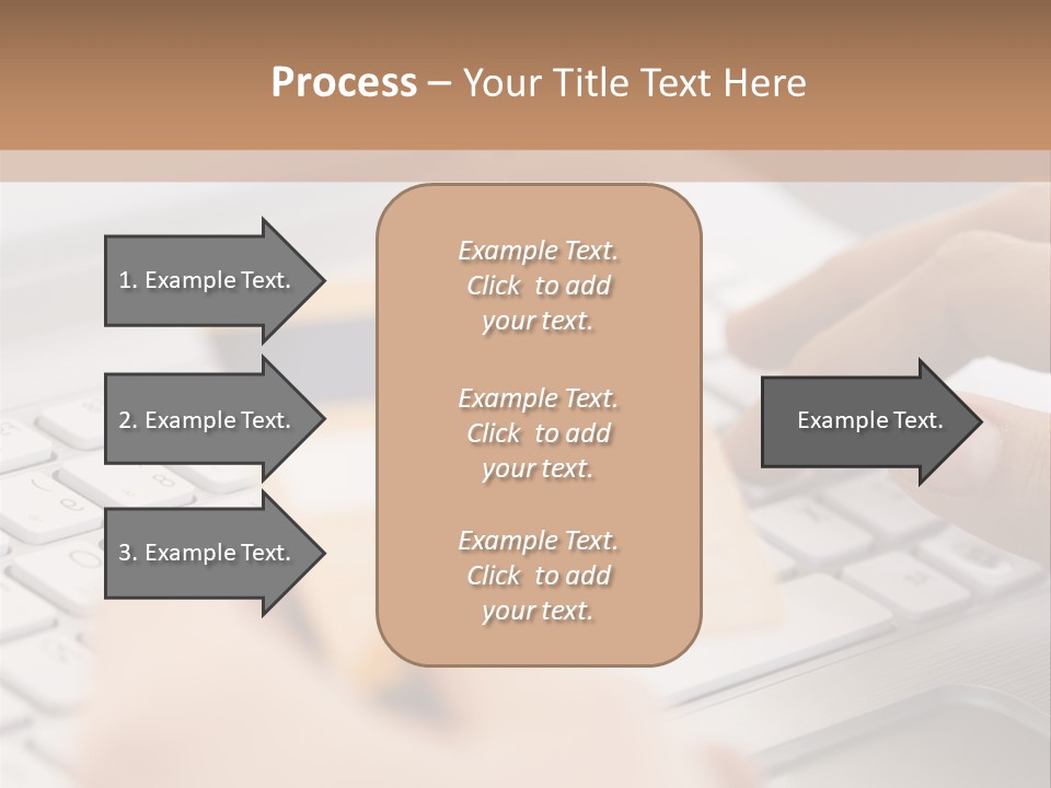 A Person Typing On A Laptop With A Credit Card PowerPoint Template