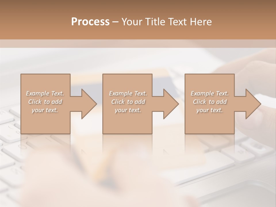 A Person Typing On A Laptop With A Credit Card PowerPoint Template