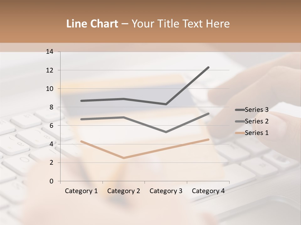 A Person Typing On A Laptop With A Credit Card PowerPoint Template