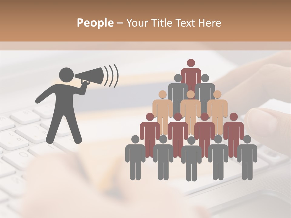 A Person Typing On A Laptop With A Credit Card PowerPoint Template