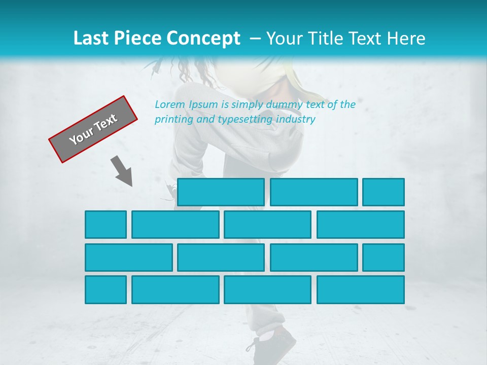 A Woman Is Doing A Dance Move In The Air PowerPoint Template