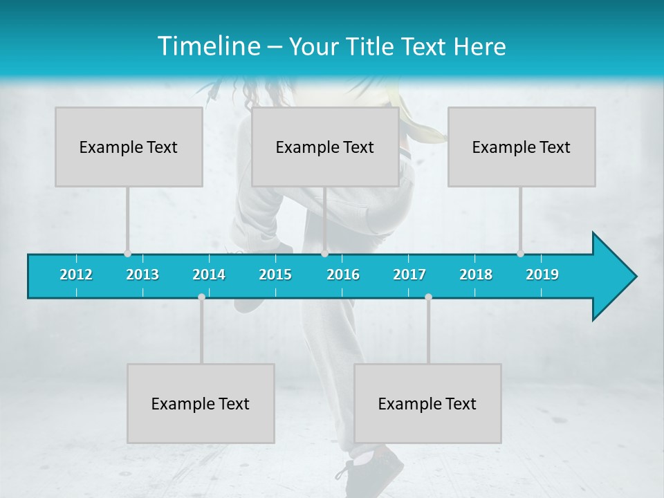 A Woman Is Doing A Dance Move In The Air PowerPoint Template