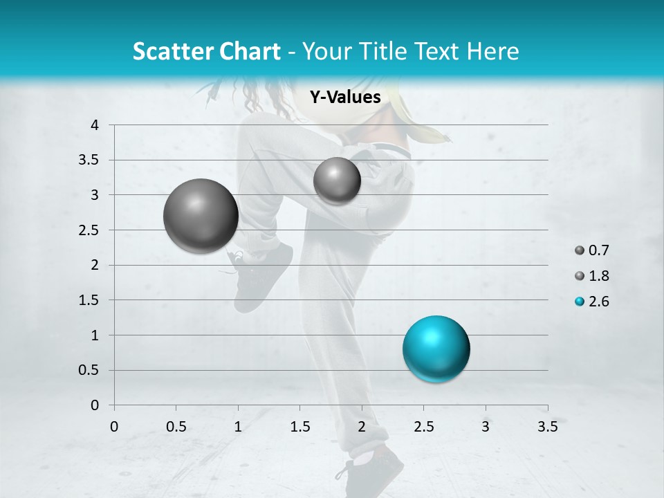 A Woman Is Doing A Dance Move In The Air PowerPoint Template