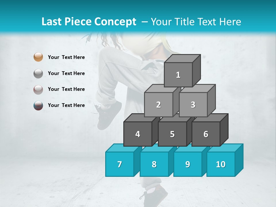 A Woman Is Doing A Dance Move In The Air PowerPoint Template