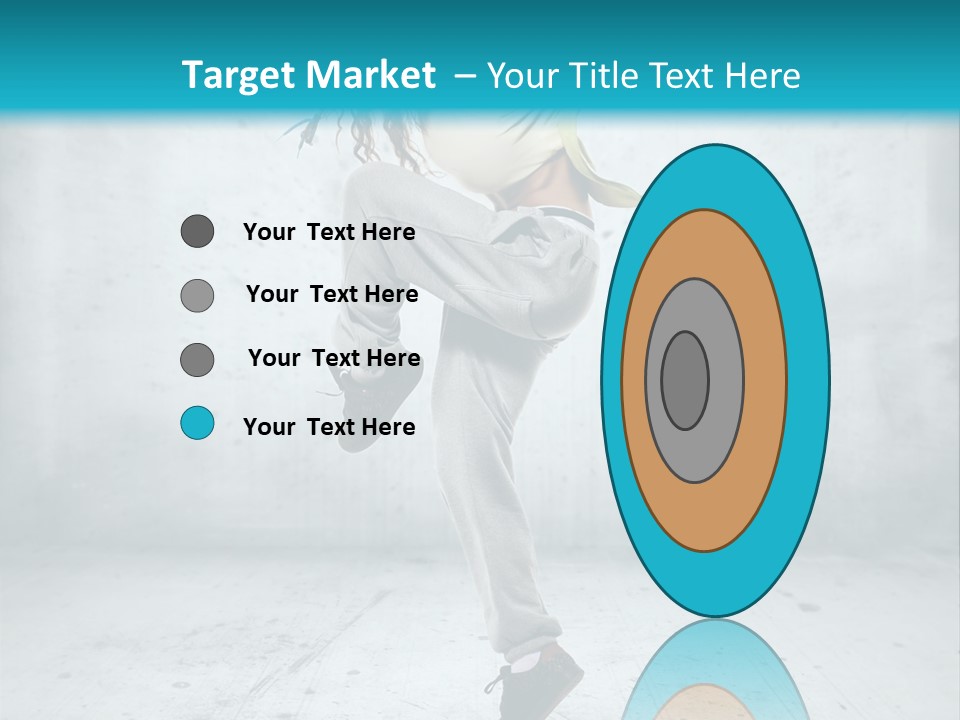 A Woman Is Doing A Dance Move In The Air PowerPoint Template