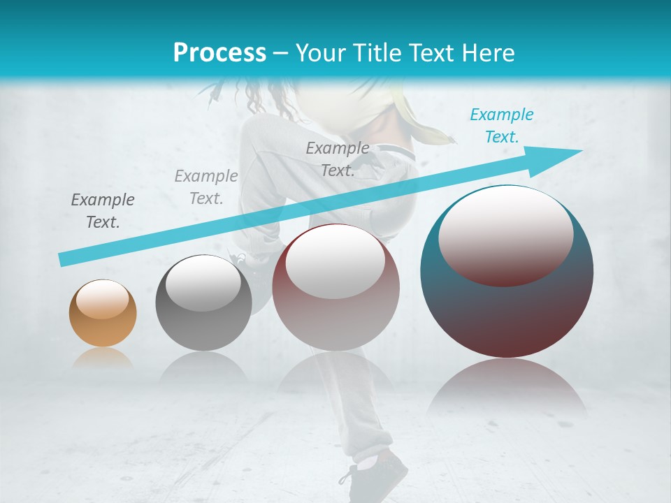 A Woman Is Doing A Dance Move In The Air PowerPoint Template