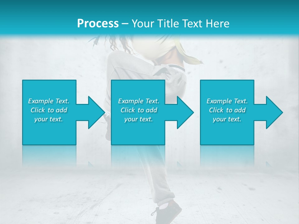 A Woman Is Doing A Dance Move In The Air PowerPoint Template