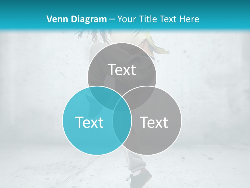 A Woman Is Doing A Dance Move In The Air PowerPoint Template