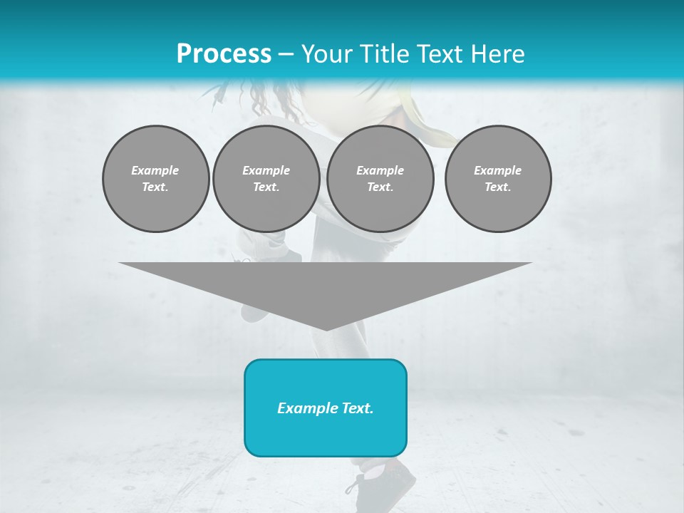 A Woman Is Doing A Dance Move In The Air PowerPoint Template