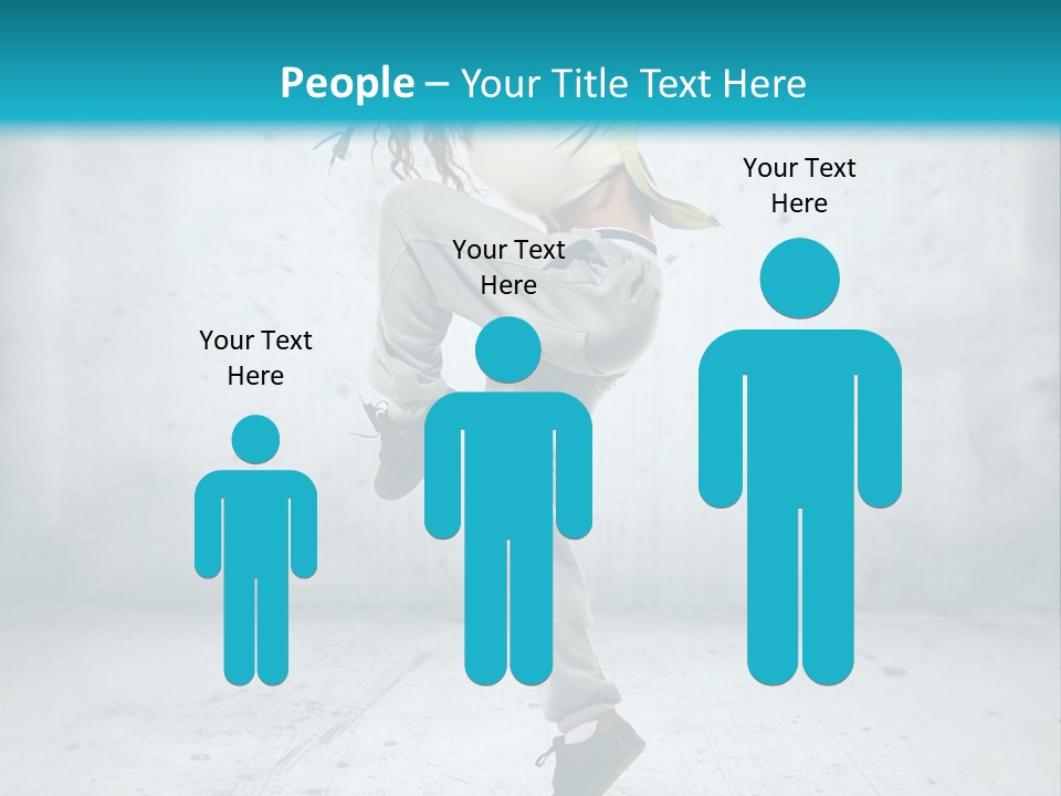 A Woman Is Doing A Dance Move In The Air PowerPoint Template