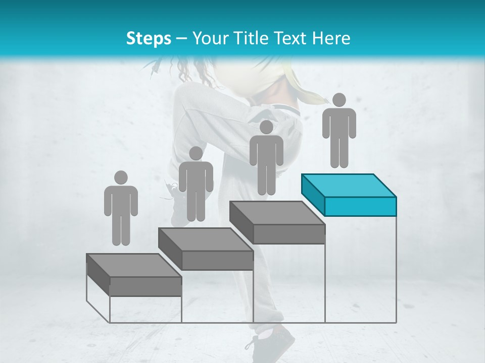 A Woman Is Doing A Dance Move In The Air PowerPoint Template