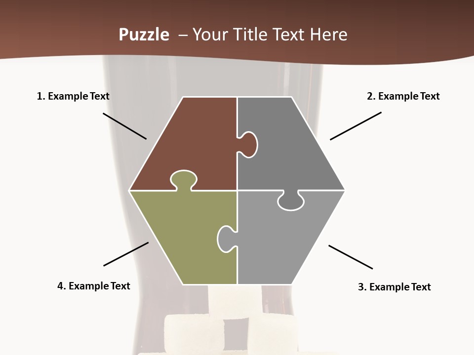 A Glass Of Beer Next To A Pile Of Ice Cubes PowerPoint Template