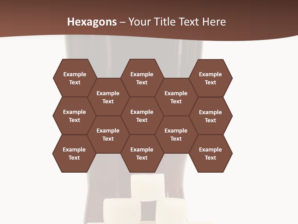 A Glass Of Beer Next To A Pile Of Ice Cubes PowerPoint Template