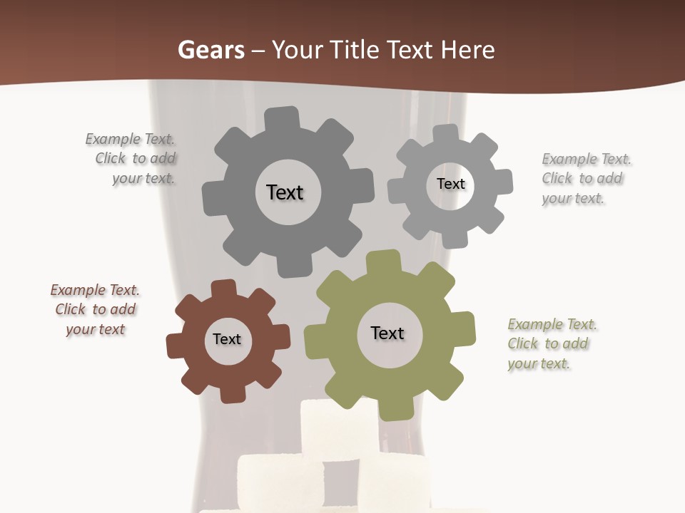 A Glass Of Beer Next To A Pile Of Ice Cubes PowerPoint Template