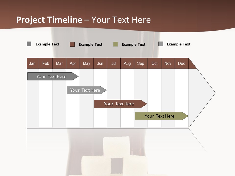 A Glass Of Beer Next To A Pile Of Ice Cubes PowerPoint Template