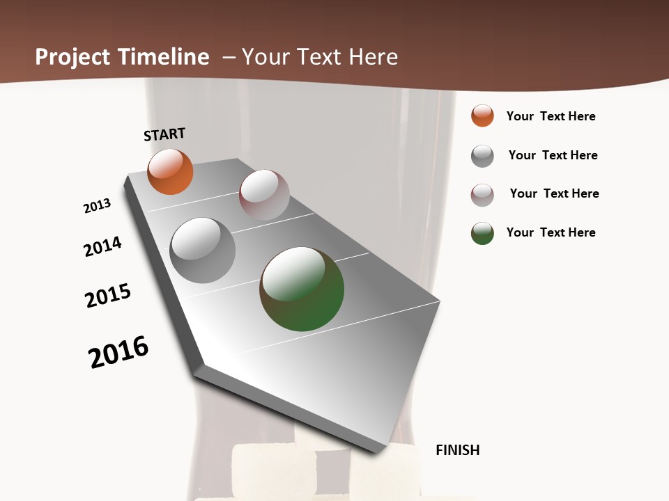 A Glass Of Beer Next To A Pile Of Ice Cubes PowerPoint Template