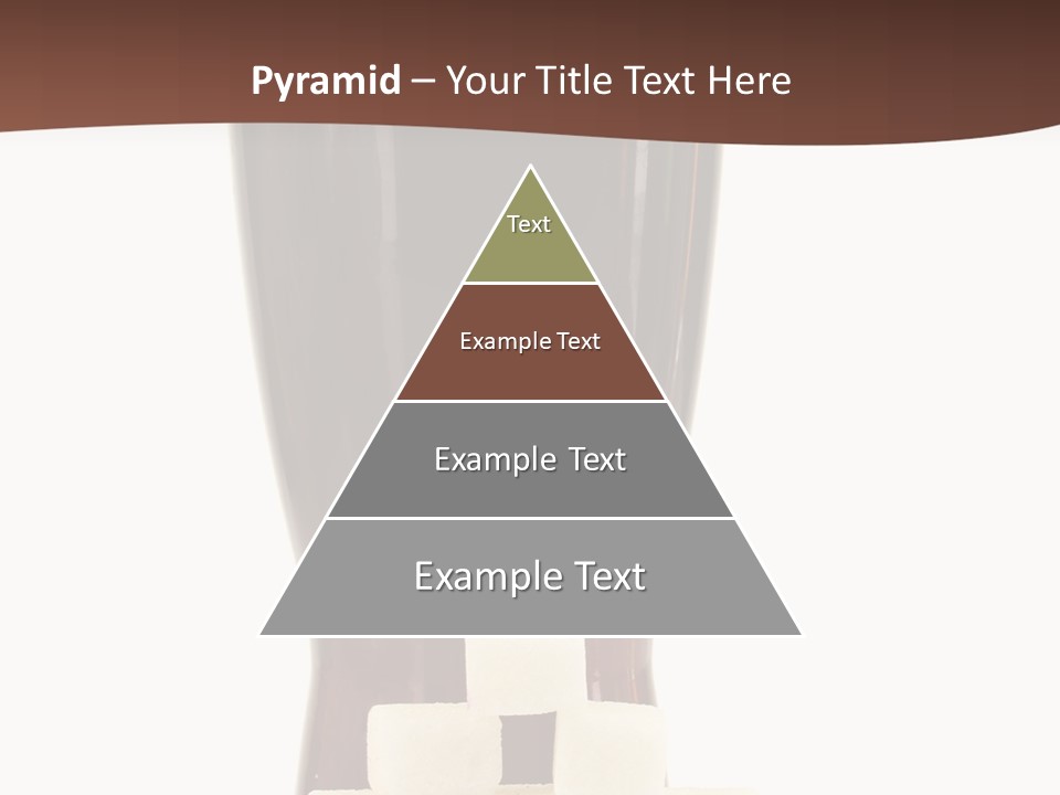 A Glass Of Beer Next To A Pile Of Ice Cubes PowerPoint Template