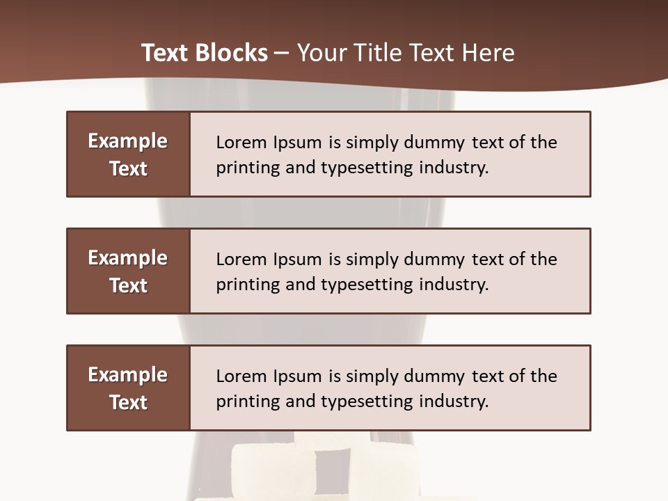 A Glass Of Beer Next To A Pile Of Ice Cubes PowerPoint Template