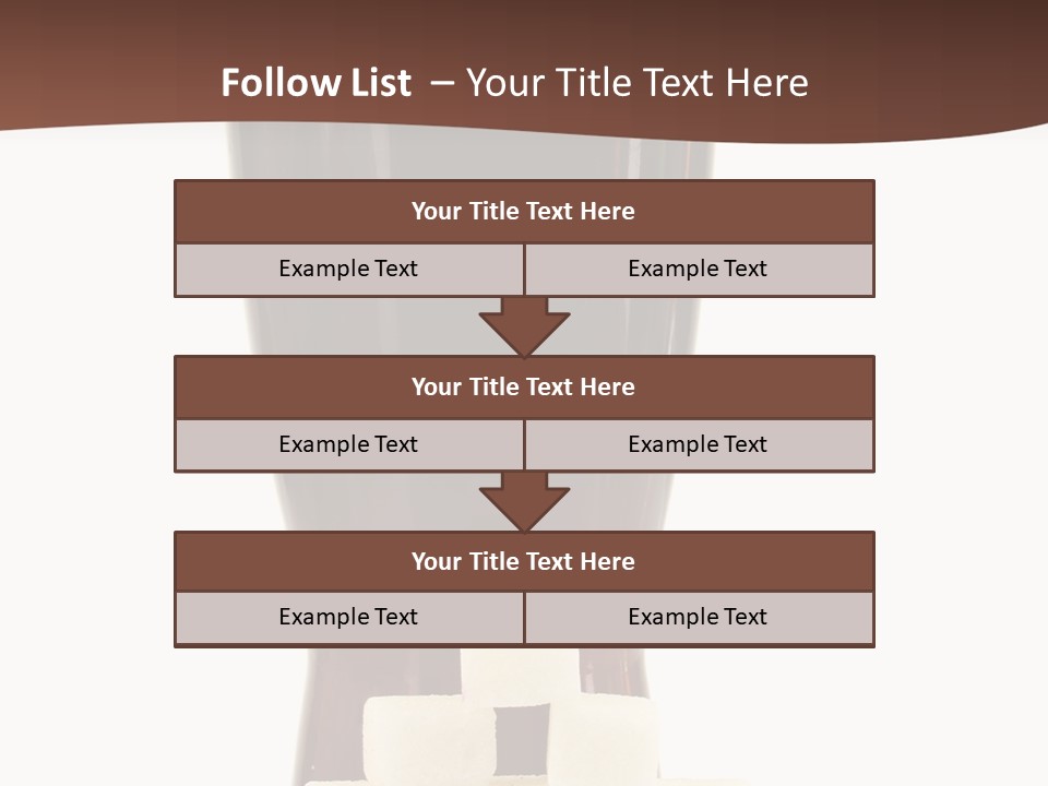 A Glass Of Beer Next To A Pile Of Ice Cubes PowerPoint Template