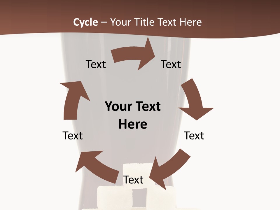 A Glass Of Beer Next To A Pile Of Ice Cubes PowerPoint Template