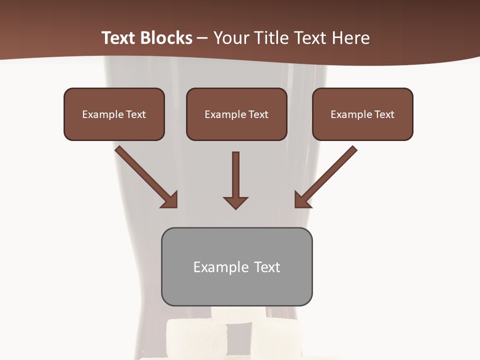 A Glass Of Beer Next To A Pile Of Ice Cubes PowerPoint Template
