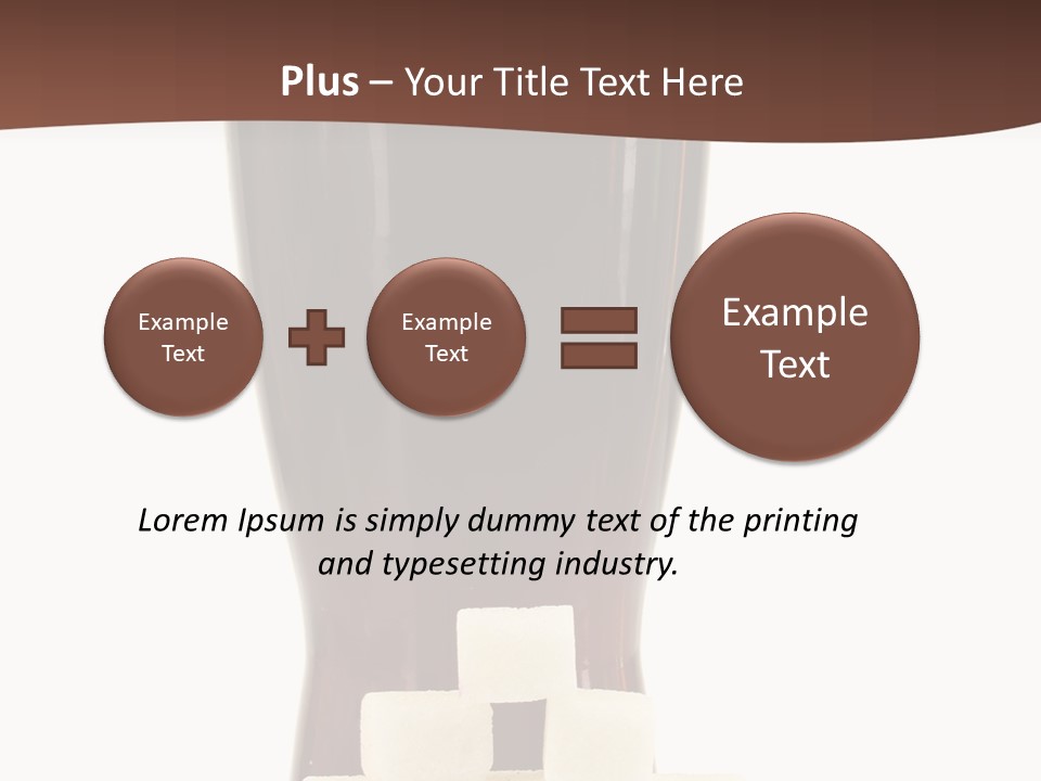 A Glass Of Beer Next To A Pile Of Ice Cubes PowerPoint Template