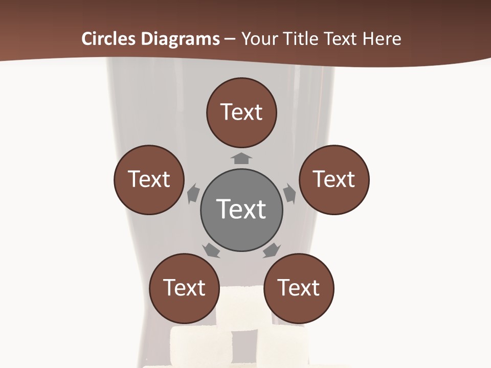 A Glass Of Beer Next To A Pile Of Ice Cubes PowerPoint Template