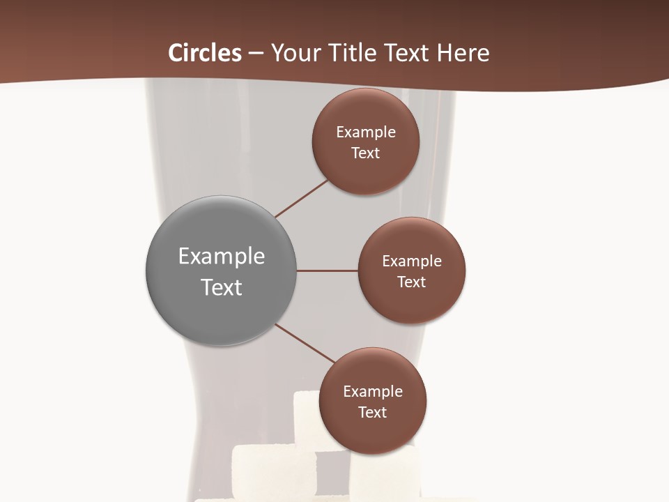 A Glass Of Beer Next To A Pile Of Ice Cubes PowerPoint Template