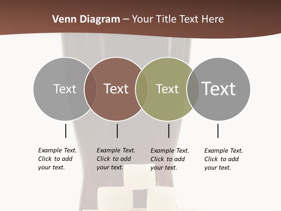 A Glass Of Beer Next To A Pile Of Ice Cubes PowerPoint Template