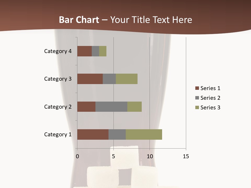A Glass Of Beer Next To A Pile Of Ice Cubes PowerPoint Template