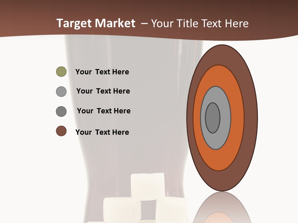 A Glass Of Beer Next To A Pile Of Ice Cubes PowerPoint Template