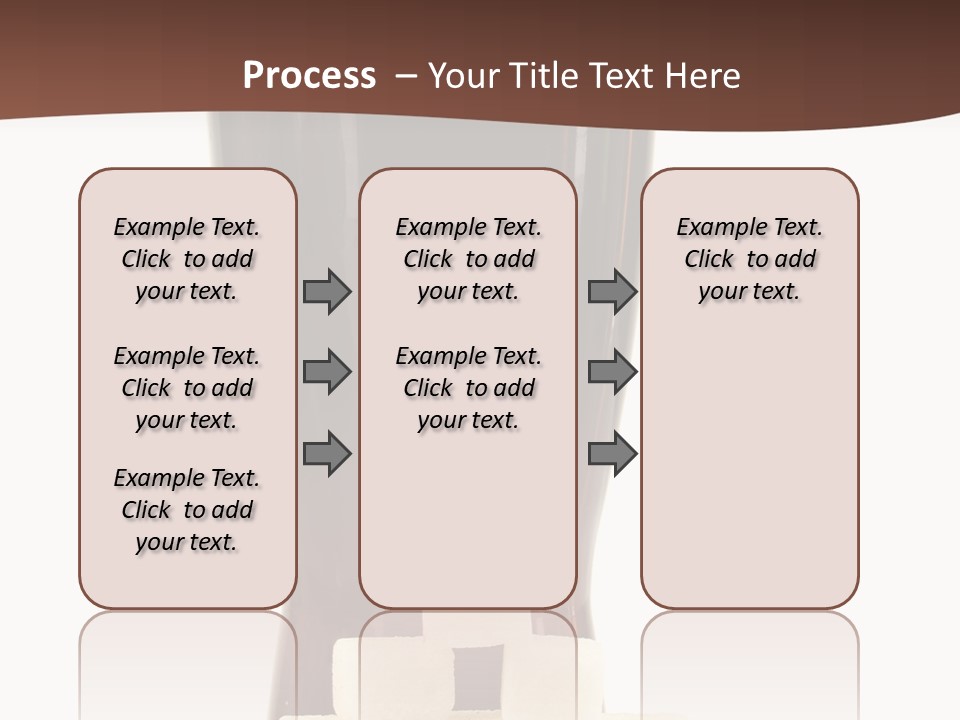 A Glass Of Beer Next To A Pile Of Ice Cubes PowerPoint Template
