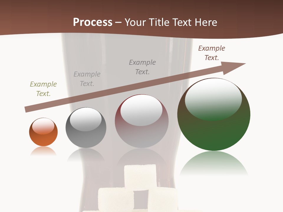 A Glass Of Beer Next To A Pile Of Ice Cubes PowerPoint Template