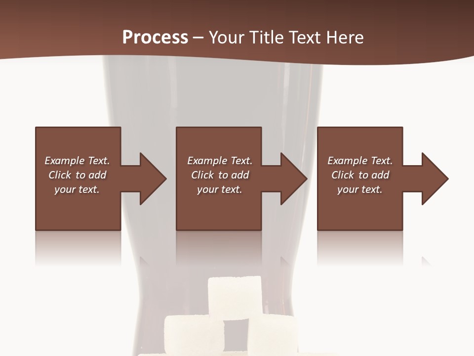 A Glass Of Beer Next To A Pile Of Ice Cubes PowerPoint Template