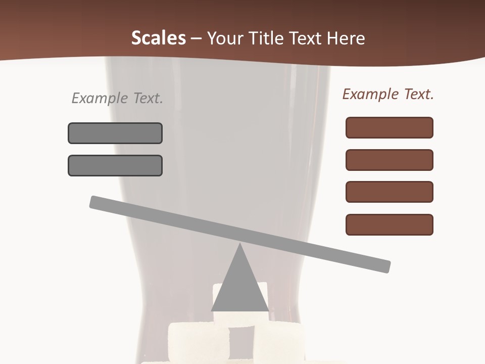 A Glass Of Beer Next To A Pile Of Ice Cubes PowerPoint Template
