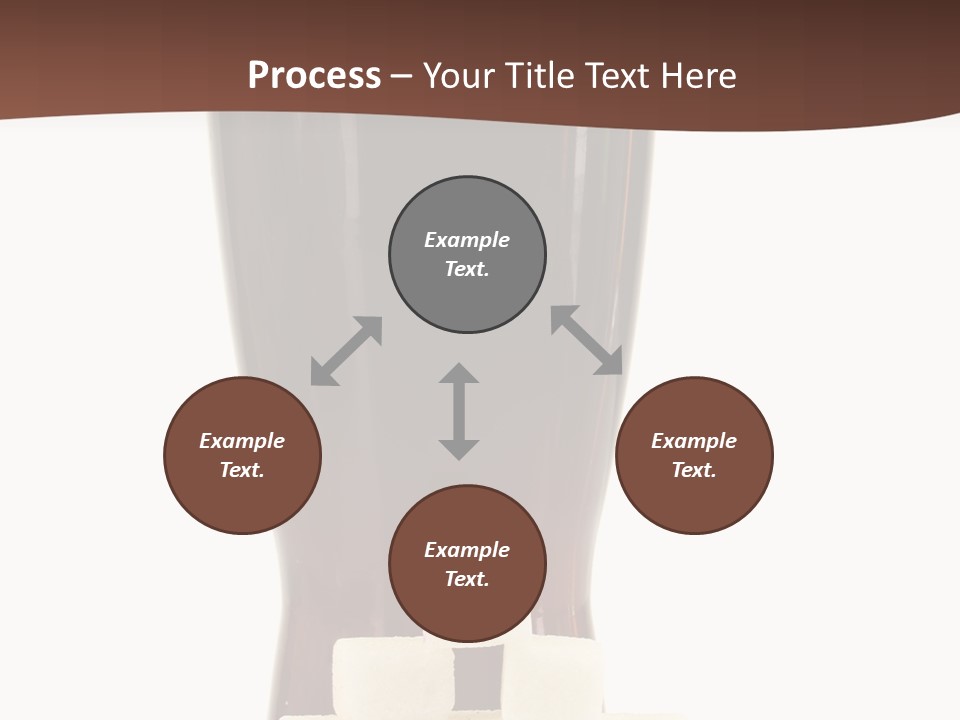 A Glass Of Beer Next To A Pile Of Ice Cubes PowerPoint Template
