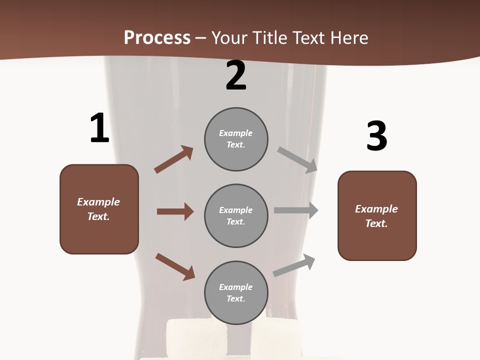 A Glass Of Beer Next To A Pile Of Ice Cubes PowerPoint Template