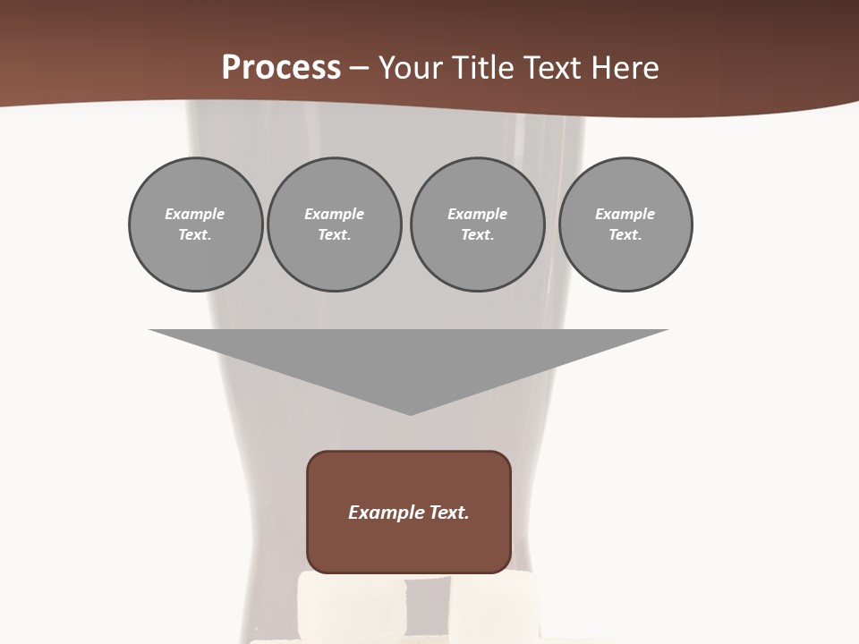 A Glass Of Beer Next To A Pile Of Ice Cubes PowerPoint Template