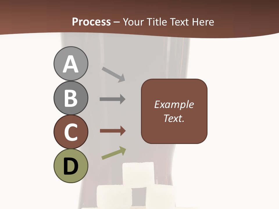 A Glass Of Beer Next To A Pile Of Ice Cubes PowerPoint Template
