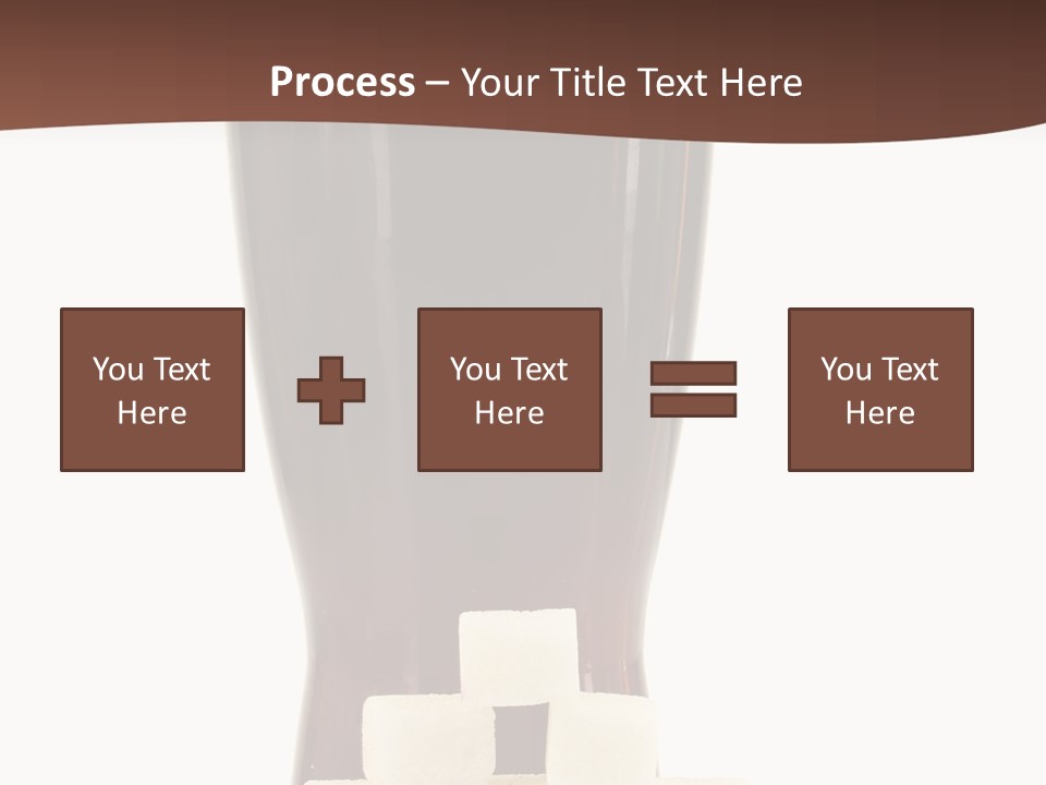 A Glass Of Beer Next To A Pile Of Ice Cubes PowerPoint Template