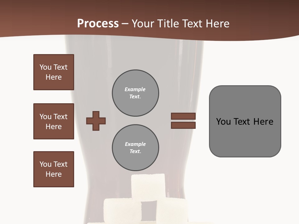 A Glass Of Beer Next To A Pile Of Ice Cubes PowerPoint Template