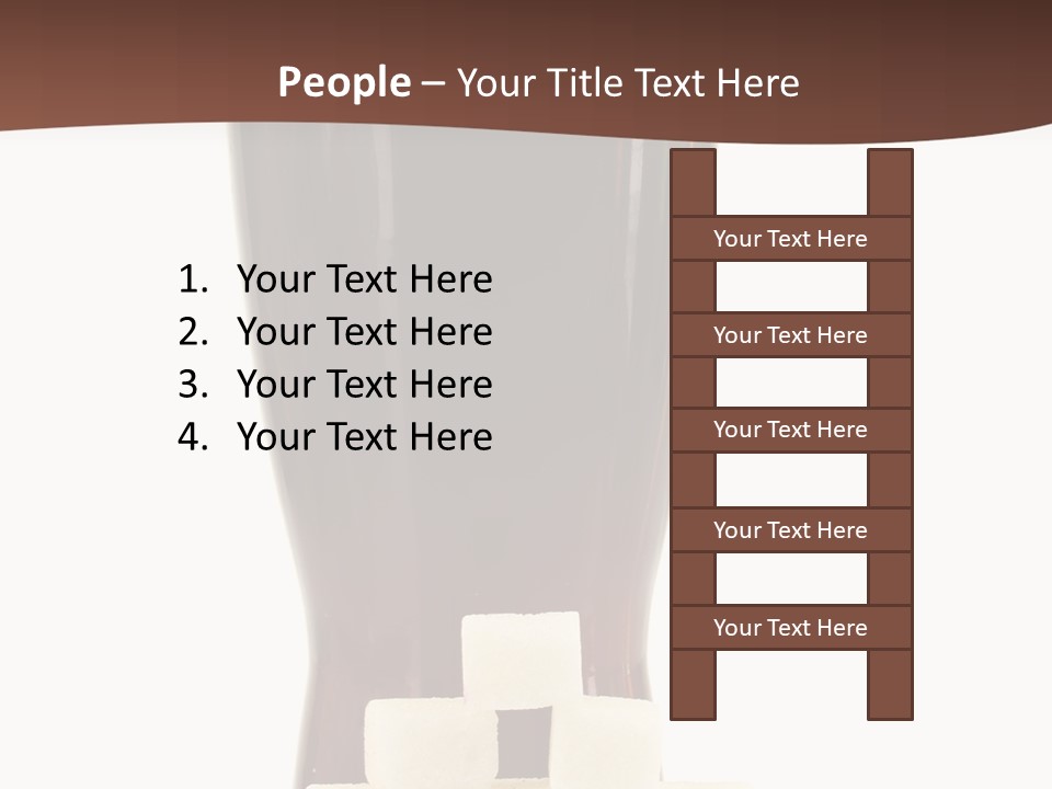 A Glass Of Beer Next To A Pile Of Ice Cubes PowerPoint Template