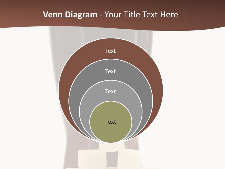 A Glass Of Beer Next To A Pile Of Ice Cubes PowerPoint Template
