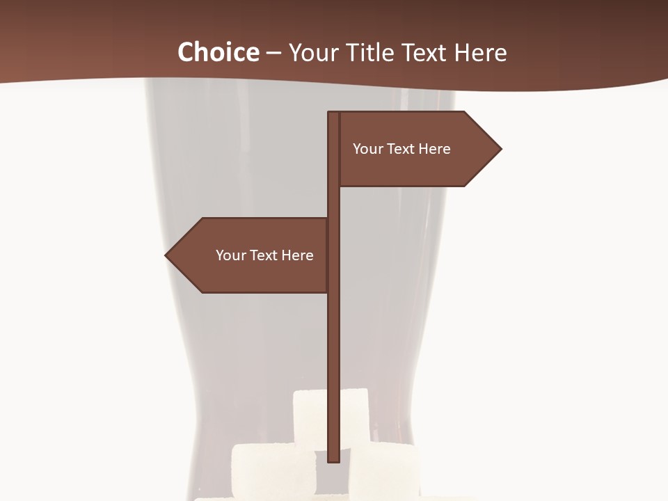 A Glass Of Beer Next To A Pile Of Ice Cubes PowerPoint Template