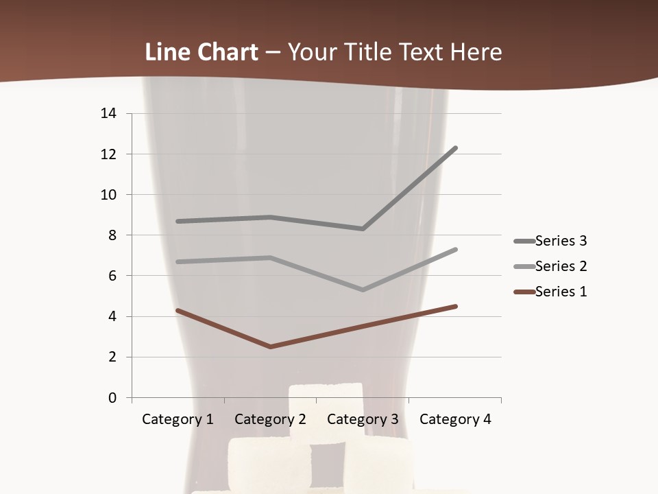 A Glass Of Beer Next To A Pile Of Ice Cubes PowerPoint Template