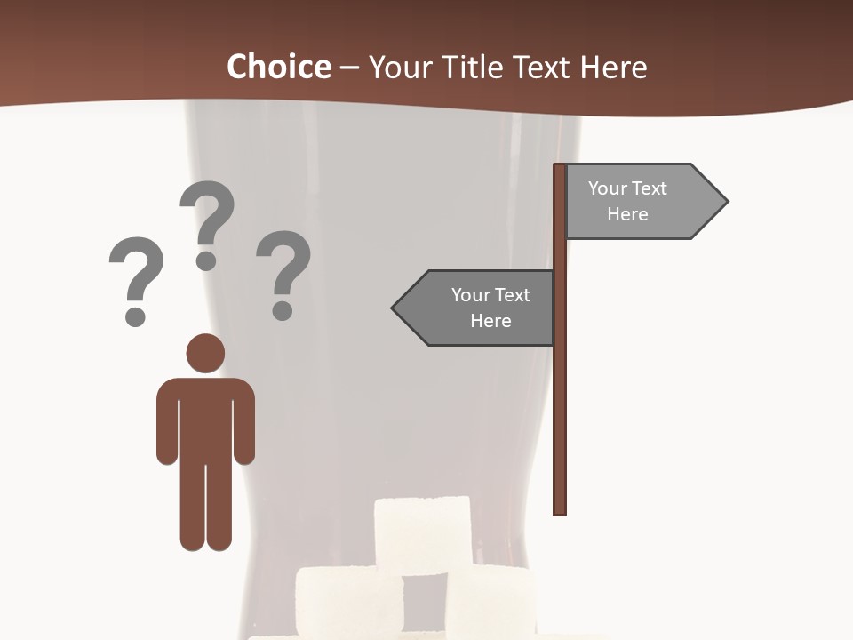 A Glass Of Beer Next To A Pile Of Ice Cubes PowerPoint Template
