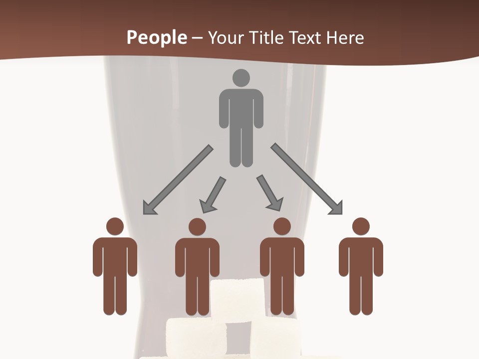 A Glass Of Beer Next To A Pile Of Ice Cubes PowerPoint Template