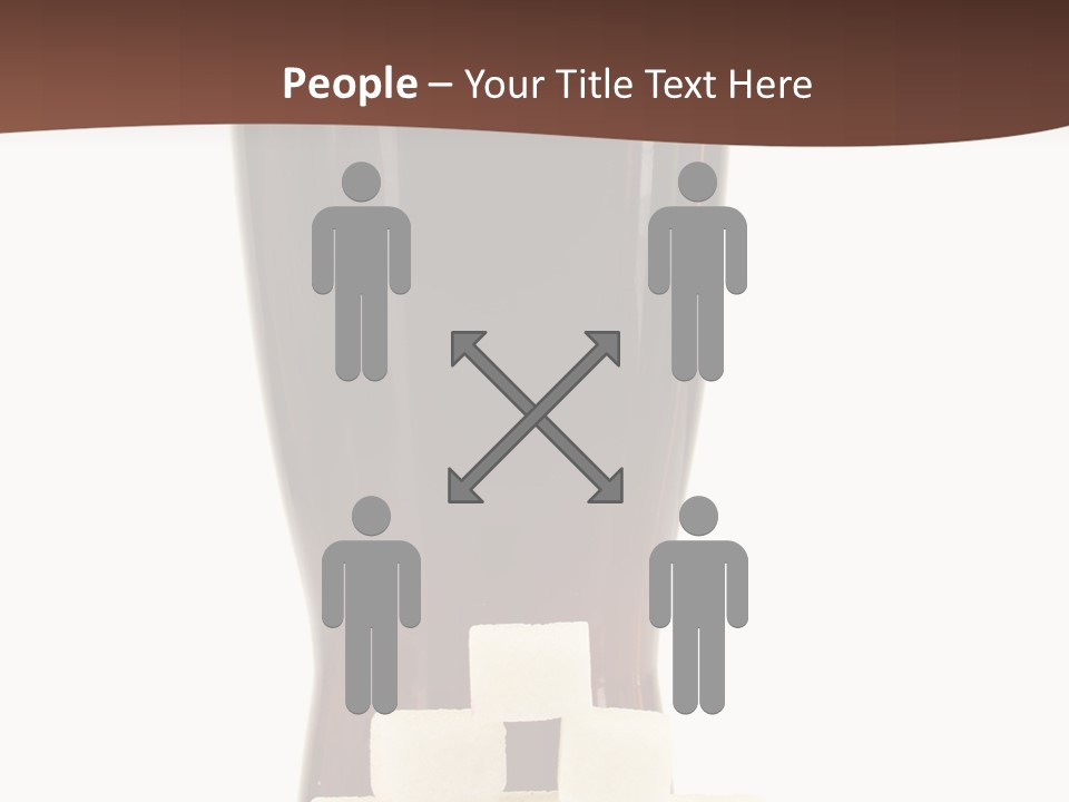 A Glass Of Beer Next To A Pile Of Ice Cubes PowerPoint Template